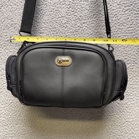 View Camera Bag Black Shoulder Strap Adjustable Compartments - Picture 5 of 12